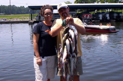 Monica Brandon catfish 7-31-05 003 - Palmetto Guide Service  Featuring The  Best In East Texas Fishing On Lake Livingston As Seen On ESPNOutdoors.com